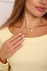 Женский костюм с брюками 88405 / желтый, голубые сердца №5