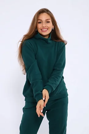 Женский костюм с брюками 35355 / изумрудный