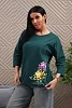 Женская туника 29537 / изумрудный №3