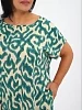 Женское платье Гейша / зеленый узор №8