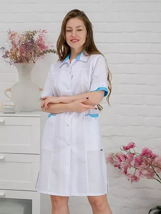 Халат медицинский женский М-041 Тиси / белый