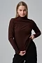 Женская водолазка 14648У / шоколад