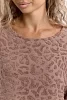 Женский костюм с брюками 37035 / коричневый №23