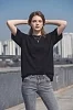 Женская однотонная футболка ФУ1 / Черный №4