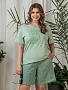Костюм женский с шортами Сюрприз К-968 / зелёный