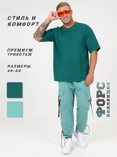Мужская футболка Плизенд / петроль
