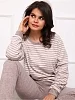 Женский костюм с брюками Счастье / бежевый №10