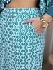 Женский костюм с брюками мод.2270/1 / Зеленый №7