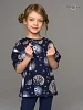 Детский костюм с легинсами Мун / ежик с одуванчиком, индиго №7