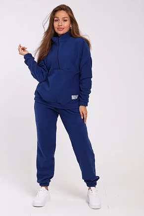 Женский костюм с брюками 35354 / синий