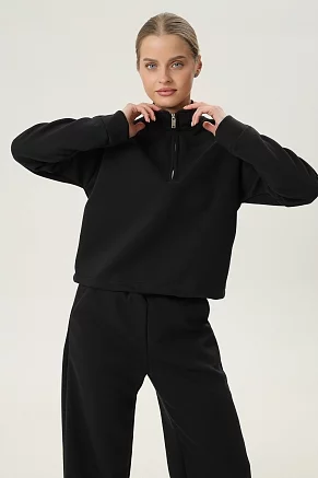 Женский костюм с брюками 7518 / черный