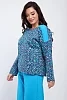 Женский костюм с брюками 24295 / голубой №14
