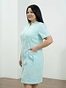 Халат медицинский женский М-065АК Элит-145/Стрейч / св.бирюза №10