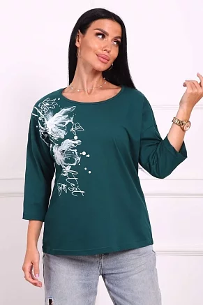 Женская туника 29524 / изумруд