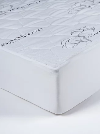 Наматрасник стеганый с бортом Коттон/Cotton / 200 гр/м2