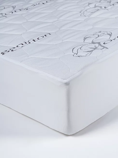 Наматрасник стеганый с бортом Коттон/Cotton / 200 гр/м2