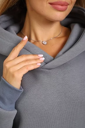 Женский костюм с брюками 88404 / серый