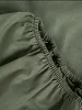 Постельное белье поплин простыня на резинке / Оливка №1