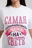 Женская футболка 8537 / белый+мама №3
