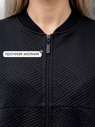Женский бомбер 20693 / черный