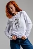 Женский лонгслив 8528/1 / белый+Микки №9