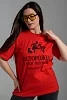 Женская футболка 8552 / красный+злая №14