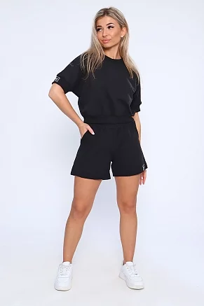 Женский костюм с шортами 78527 / черный