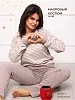 Женский костюм с брюками Счастье / бежевый №14