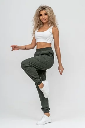 Женские брюки 36697 / хаки