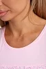 Женская футболка 88001 / белый+розовый №3