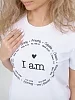 Женская футболка мод.1586/1 / Белый №4