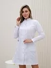 Халат медицинский женский М-051 Тиси / белый/серый