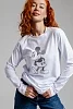 Женский лонгслив 8528/1 / белый+Микки №8