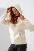 Женская толстовка 8565 / молочный+стич №8