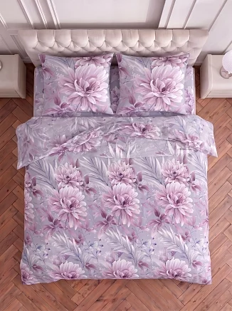 Постельное белье поплин / Джулия серый