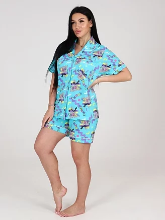 Женская пижама Леди КК-653 / Бирюзовый