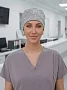 Колпак медицинский на резинке М-603 Поплин / созвездие серый