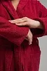 Халат махровый без капюшона / бордовый (большие размеры) №9