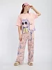 Детская пижама с брюками "Друзья" / розовый №2