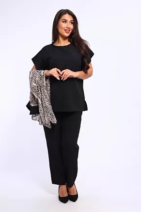 Женский костюм с брюками 31862 / белый
