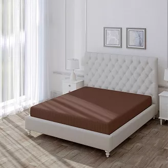 Простыня "Волшебная Ночь" на резинке 140x200 / Брауни