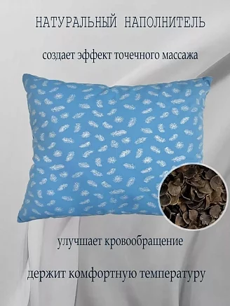 Подушка с лузгой гречихи тик п/э