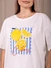 Женский костюм с шортами мод.2227 / Голубой №5