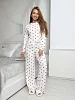 Женский костюм с брюками 02ТМ / Сердца