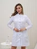 Халат медицинский женский М-051 Тиси / белый/черный №12