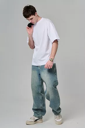 Футболка мужская 14516 оверсайз / белый