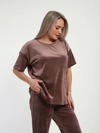 Женская пижама с брюками "Риана" / Кофе
