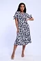 Платье женское 5725 / синий+горох