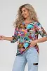 Женская туника 36648 / цветы №7
