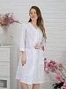 Халат медицинский женский М-038 Тиси / белый/розовый №15